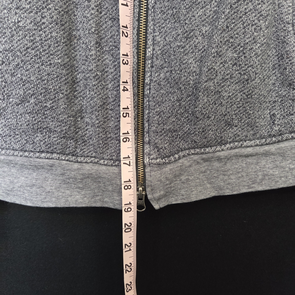 J. Jill Gray Zip-Up Sweater 100% Cotton - Picture 8 of 8